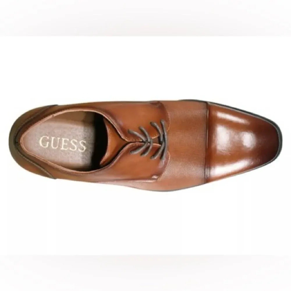 NEW! GUESS Men's Shelly Cap Toe Lace Up Dress Oxfords